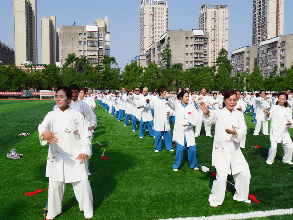 2024年全国老年人太极拳大联动——湖北主会场洪湖(图7)